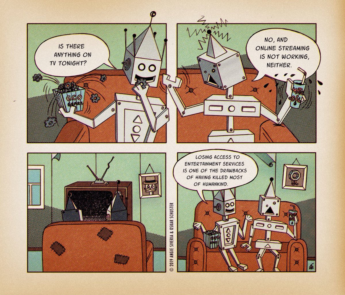 robotopiacomic's tweet photo. Robotopia Episode 4

#webcomic #robots #comic #webcomics #robotopiacomic #robotopia #robotopiaweeklycomic #tv https://t.co/1TvzUZa56a