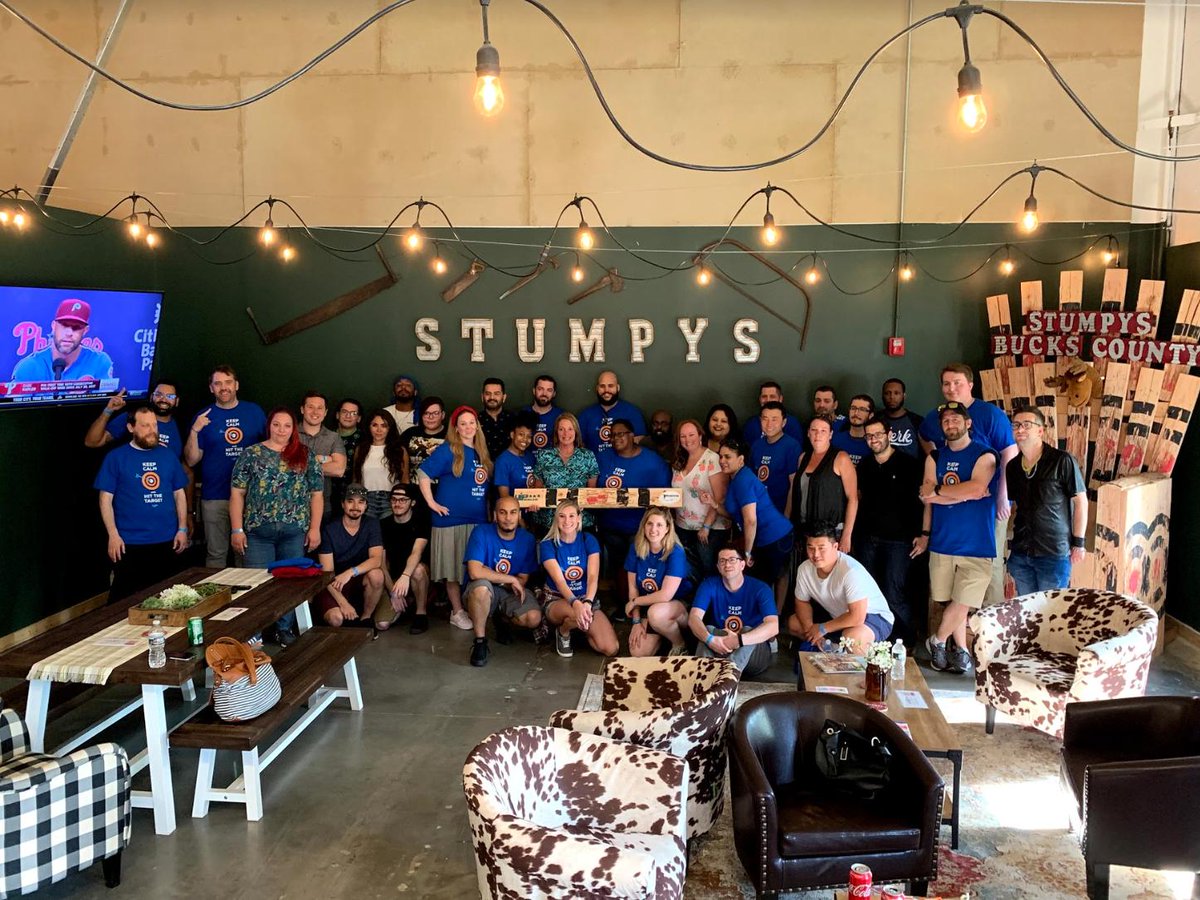 VIPwireless's tweet image. Keep Calm and Hit the Target 🎯 Thank you to @StumpysHH for an awesome team building day chucking axes! #VIPWireless #KeepCalm #theVIPboost