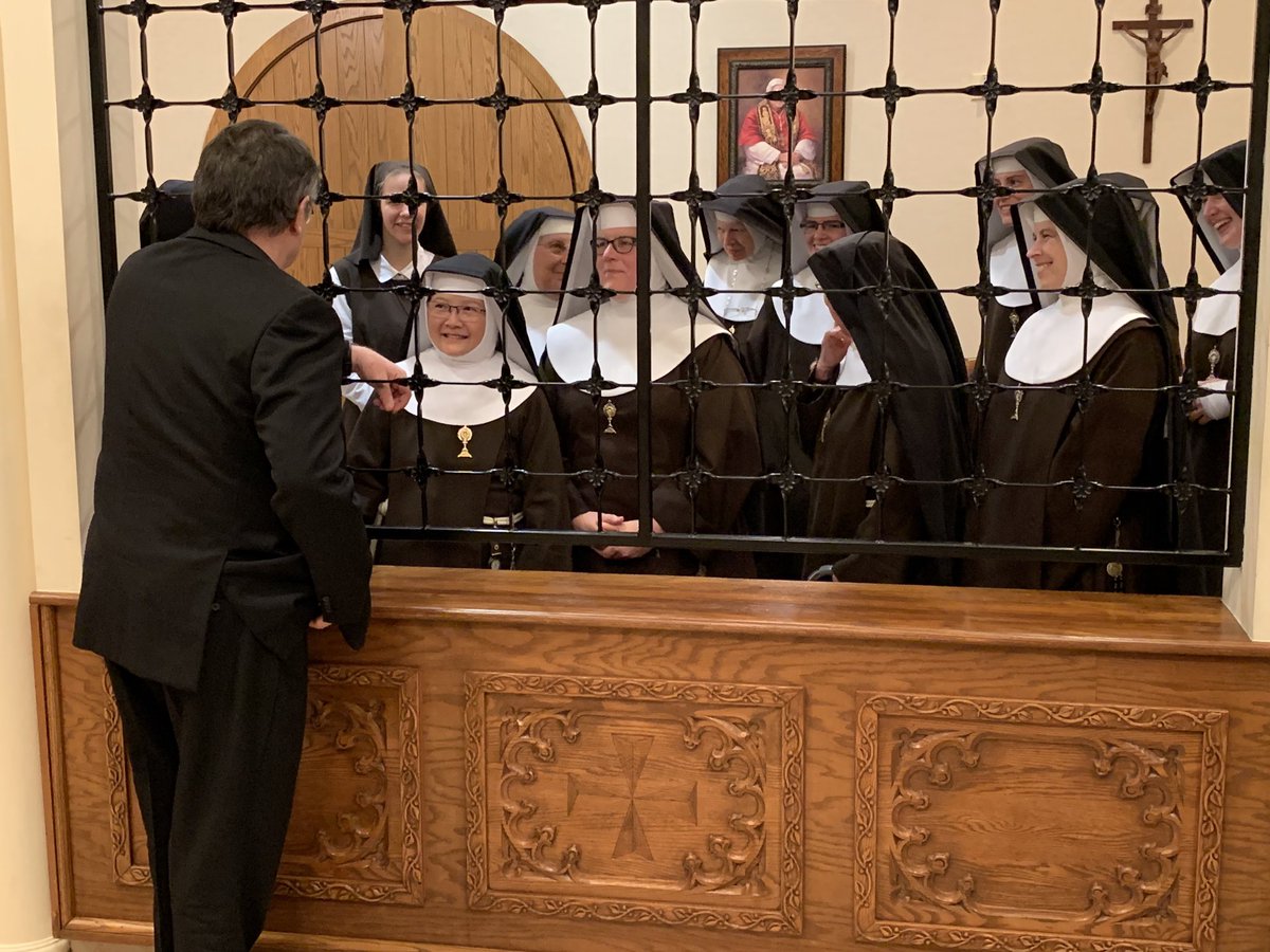 Today, Bishop Baker &amp; the Papal Nuncio, Archbishop Christophe Pierre, visited the PCPA Nuns &amp; <a href="/OLAMShrine/">Shrine of the Most Blessed Sacrament - OLAMShrine</a>. <a href="/MFVAFriars/">Franciscan Missionaries of the Eternal Word</a> <a href="/bhmcatholic/">Diocese of Birmingham</a>