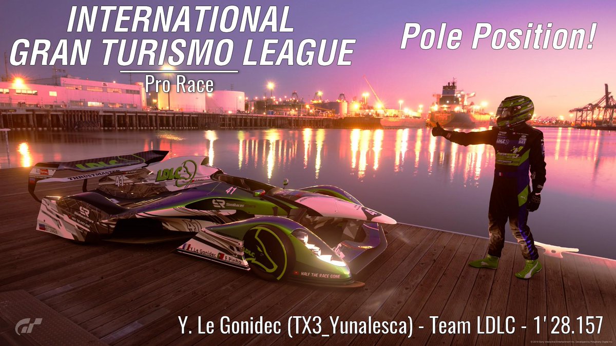 IGTLeague's tweet photo. The man who made Pole Position in #IGTLPro: @YoranLeGonidec for @TeamLDLC! https://t.co/fP9yDDPe0c