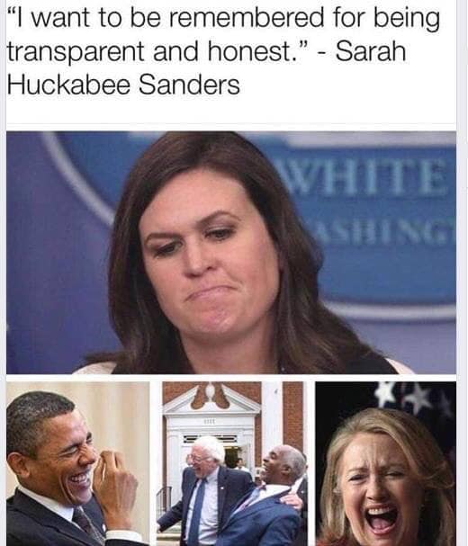 UROCKlive1's tweet photo. @RealMuckmaker She was the Liar in Chief for the Liar in Chief in the worst, most criminal adminstration in history. https://t.co/URVmX1iNAk