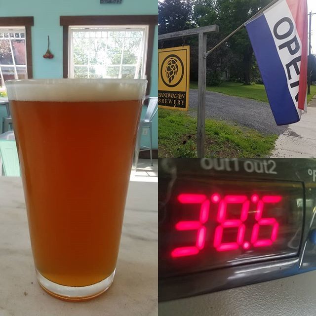 Now this is a welcome sight!  Cold beer, an open flag and a functioning glycol system... it's been too long.  #hoponbwb #flxcraftbeer #thinknydrinkny