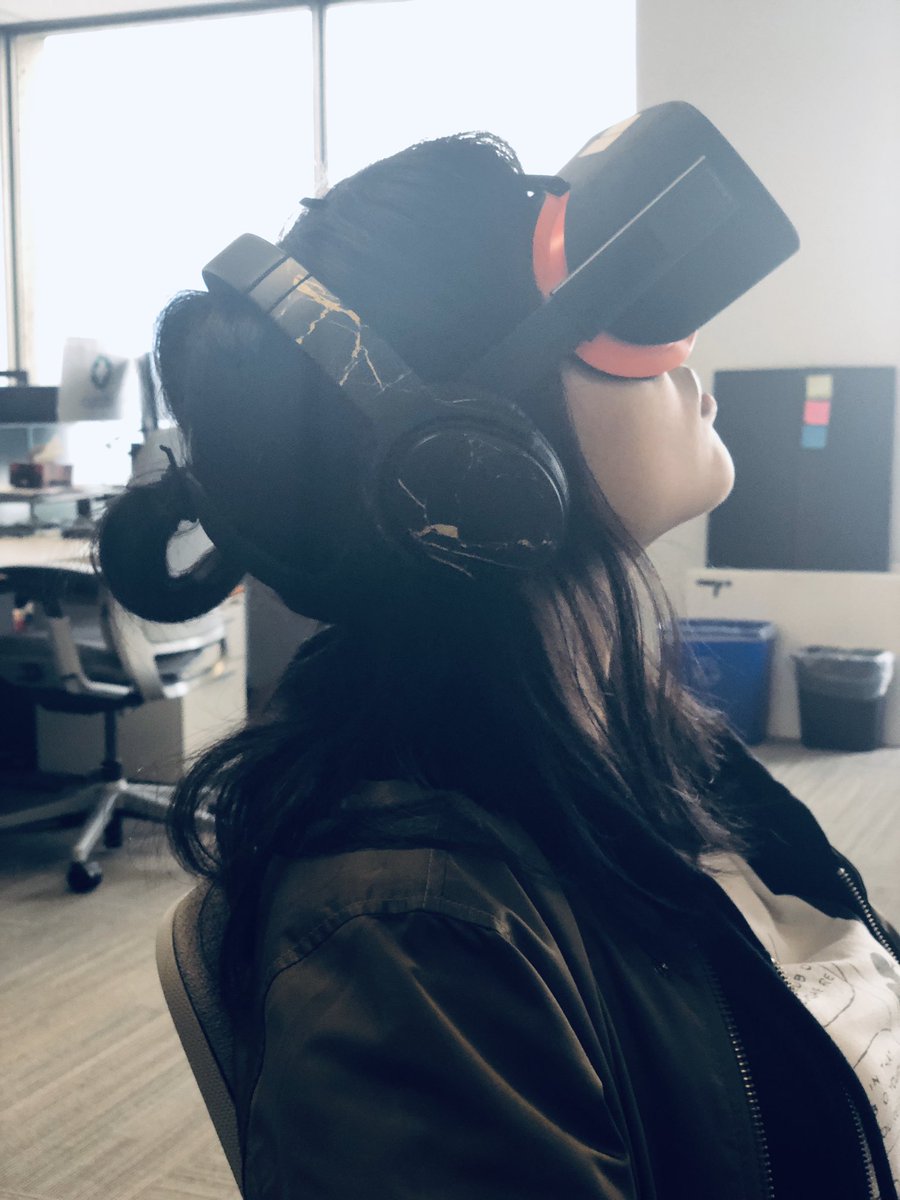 On Fridays, we game test (feat. VR hair) 💁🏻‍♀️