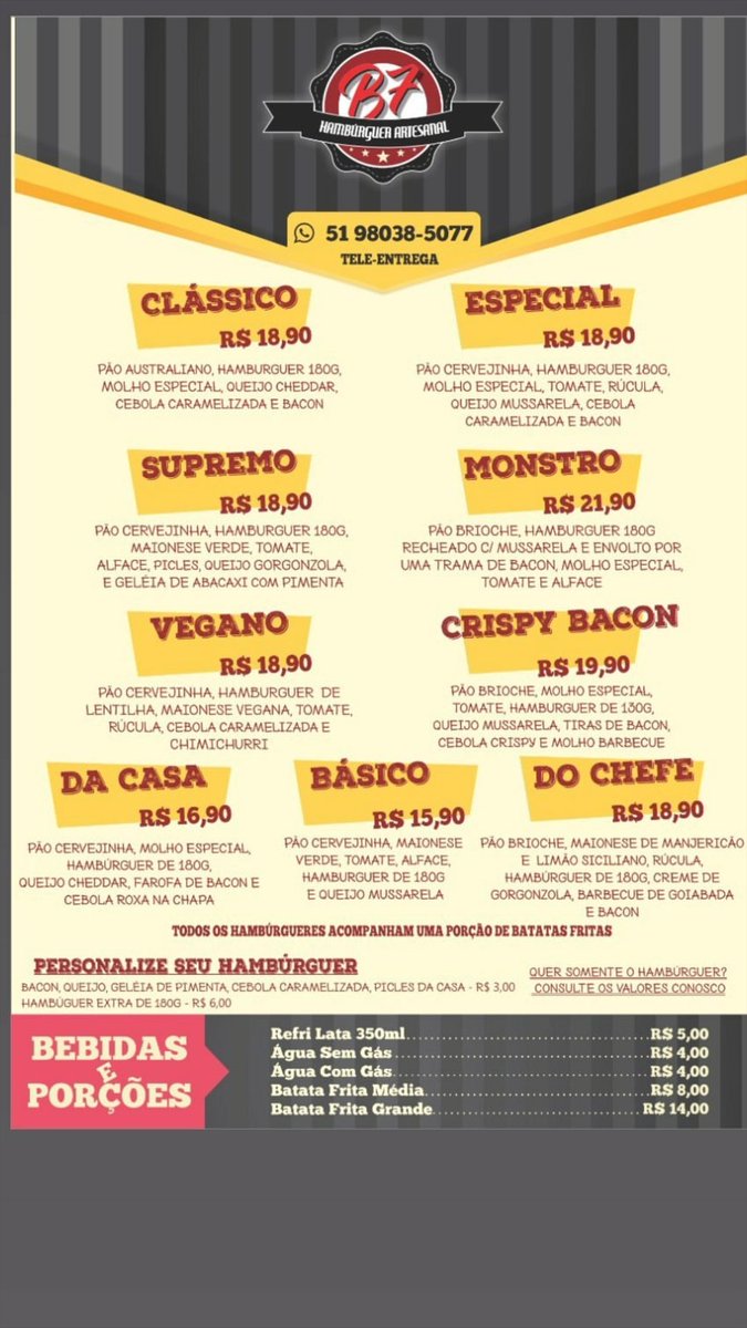 LDenicol's tweet image. Gurizada de fé! Quem puder ajudar a divulgar, essa é Hamburgueria Artesanal do meu irmão, na qual ajudo junto. Somos aqui de Gravataí, e agora desempregado, mais do que nunca virou minha fonte de renda. Quem puder dar aquele RT solidário, agradeço muito ❤️❤️
