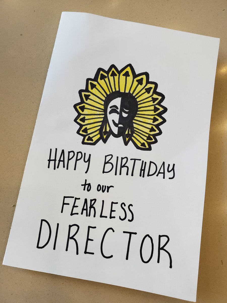 KickapooTheatre's tweet image. H-A-P-P-Y  B-I-R-T-H-D-A-Y  M-R. B-U-T-C-H-E-R! @KickapooChiefs #khstheatre