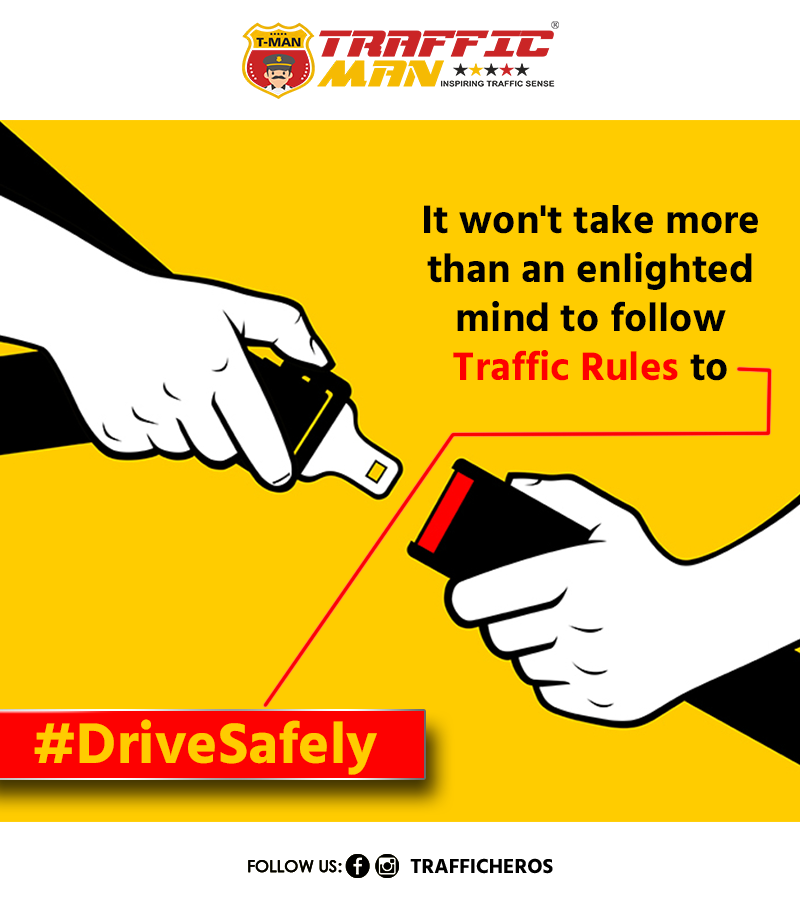 TRAFFICHEROS's tweet photo. It won't take more than an enlighted mind to follow Traffic Rules to #DriveSafely
.
.
.
#TMan
@AhmedabadPolice https://t.co/HTHd9bHuIP