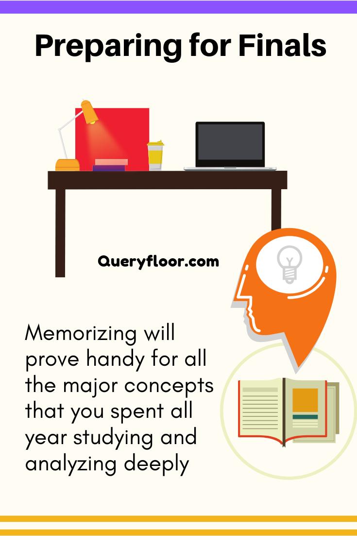 PostYourQuery's tweet photo. Preparation for #final #exam
Memorizing will prove handy for all the major concepts that you spent all year studying and analyzing deeply. Doing quick memorization sessions of the topics that you have. https://t.co/VIQAi3qwh8
#queryfloor #studying #study https://t.co/OVwSuQid3x