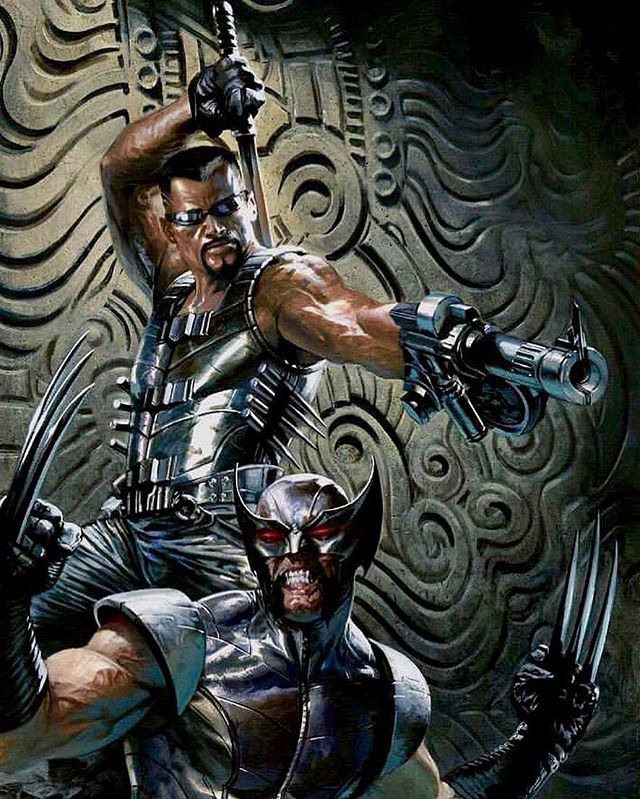 cg_pyro's tweet photo. #TheWolverine #Blade
Art by Gabriele Dell’Otto
#bladevampirehunter #bladevampire #vampire #vampirefan #wolverinecrossover #bladecrossover #wolverinefans #wolverinefan #wolverinefanart #wolverineart #wolverinecomics #marvel #marvelart #marvelfanart #logan… https://t.co/L7Rdaw2W2g https://t.co/JwvXVPSX4t
