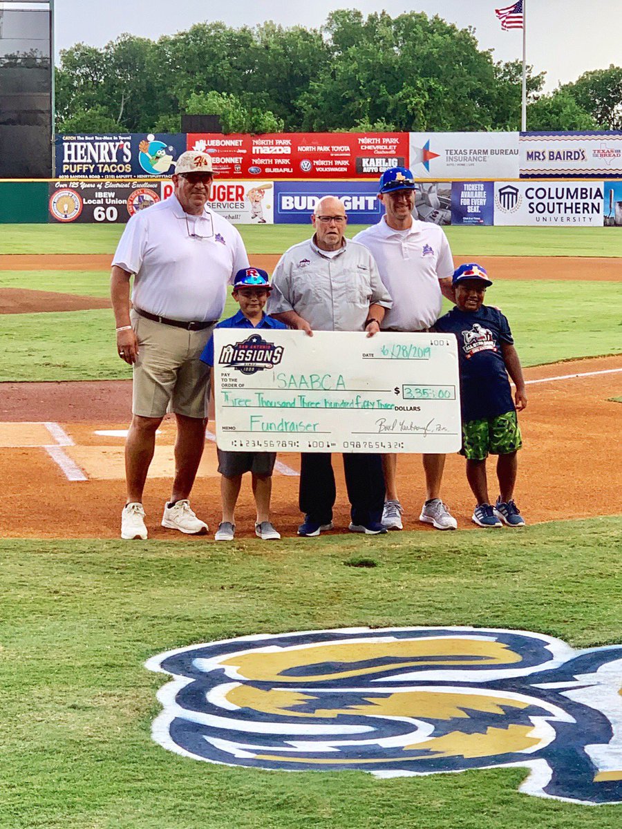 Thank you to the Missons for their donation to our Association from our 3rd Annual All Star Game they hosted.  We are truly honored to have this partnership with a great group!