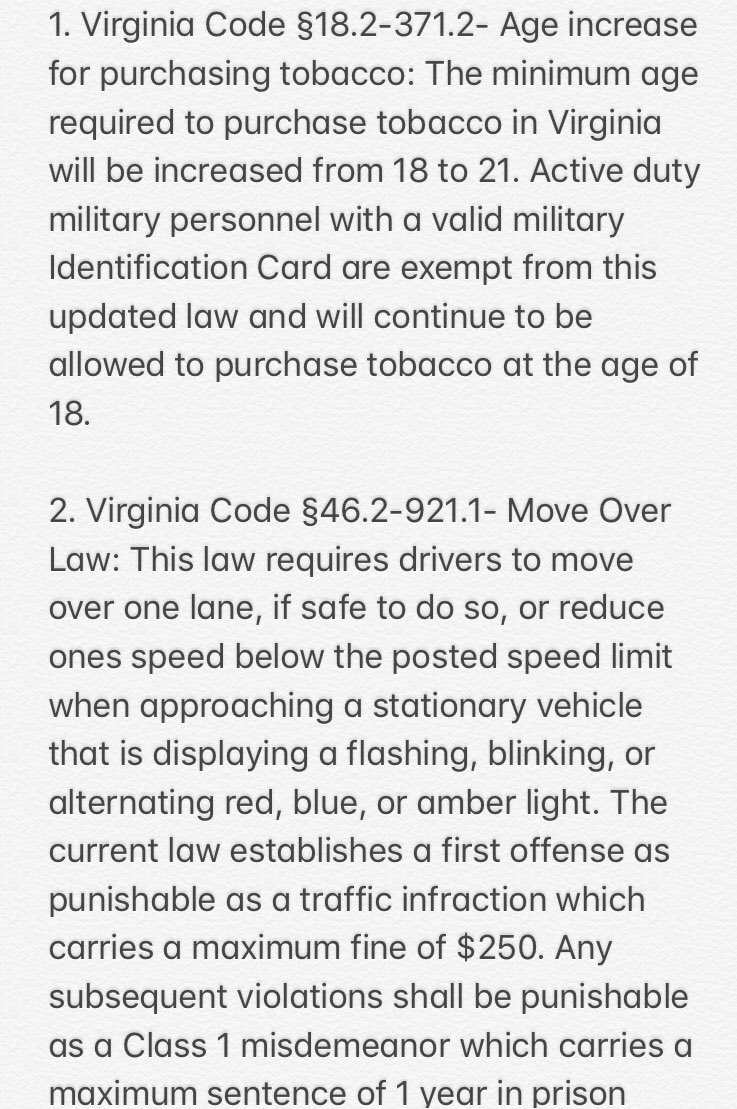 Loudoun Co. Sheriff on Twitter "Are you aware of the new laws that go