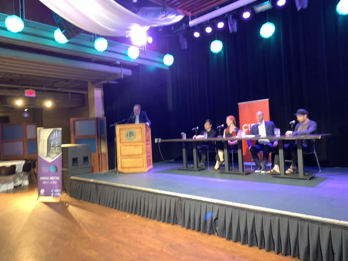 okw's tweet photo. AI consciousness debate starting now at ASSC23, London, Ontario! Who will defend the impossibility this time? How much will or can this panel disagree? #ASSC23 @hakwanlau @LMiracchi @anilkseth #BlakeRichards @theASSC https://t.co/h025SPSt1Y