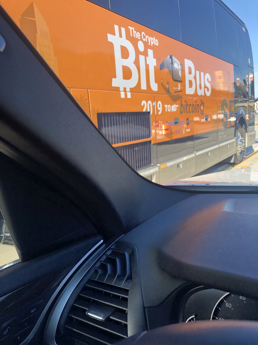 cryptosipto's tweet image. My wife is on the 405 and this just went by! #Bitcoin2019 #bitcoin #crypto #spreadcrypto