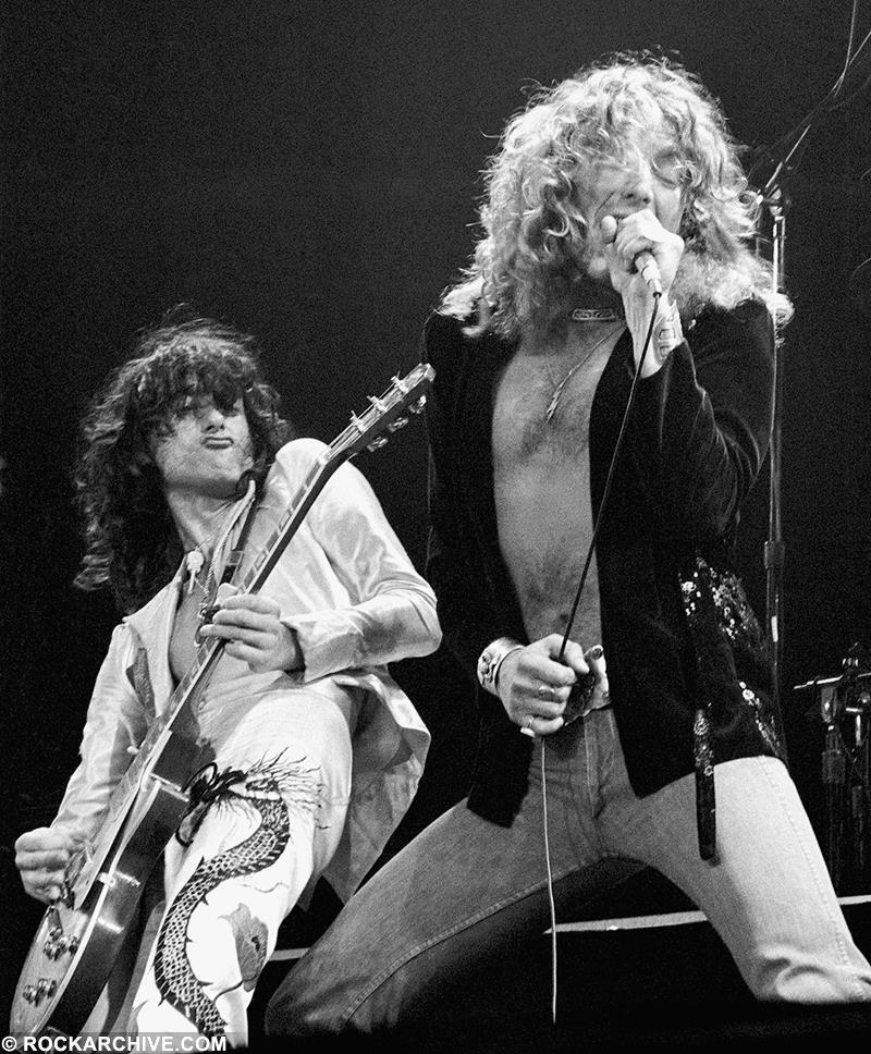 lofcr1's tweet photo. Jimmy Page and Robert Plant, 1975. https://t.co/eLDcZbrfT9