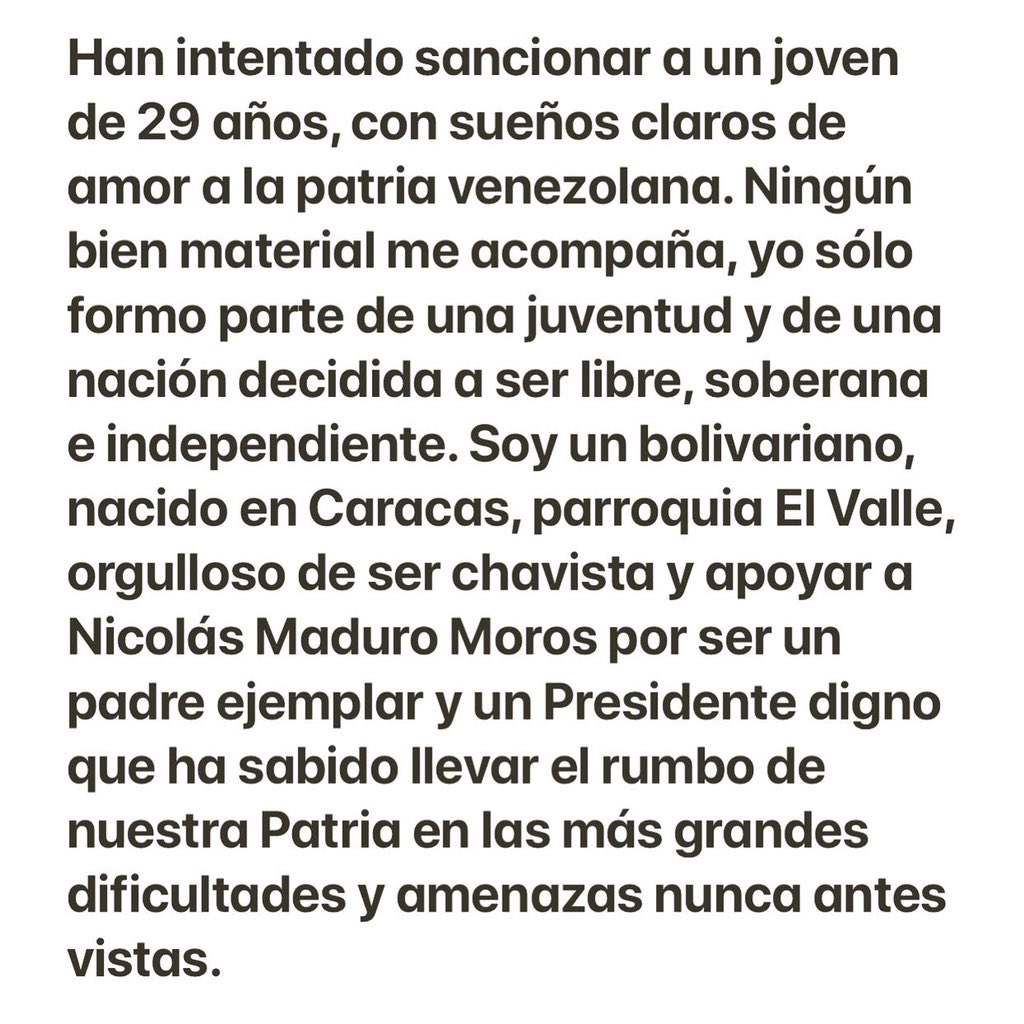 nicmaduroguerra's tweet photo. Yo les digo: 

Hagamos a Venezuela Grande Siempre!! Hagamos al continente americano, los pueblos de este continente y las juventudes, grandes por siempre!! 

1/2 https://t.co/X8an1oqCLX
