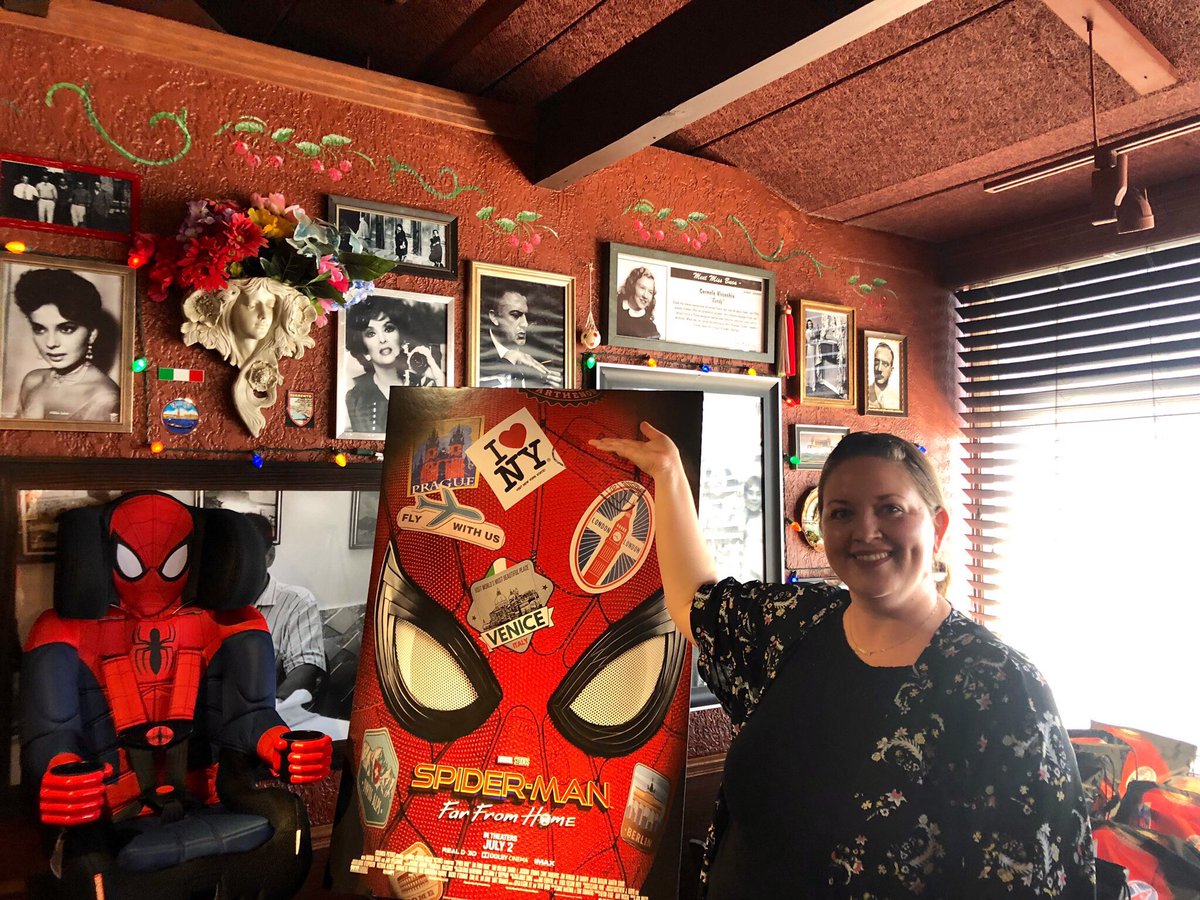 ReflectionsofRW's tweet image. I’m so excited to see Spider-Man: Far From Home on July 2 🕷! I celebrated today with friends @bucadibeppo! That Spidey car seat is from @kidsembrace! Our hostess with the mostess was @Belairmommie! #kidsembrace #FarFromHomeParty #bucadibeppo @SonyPictures @MoviesOnROW8