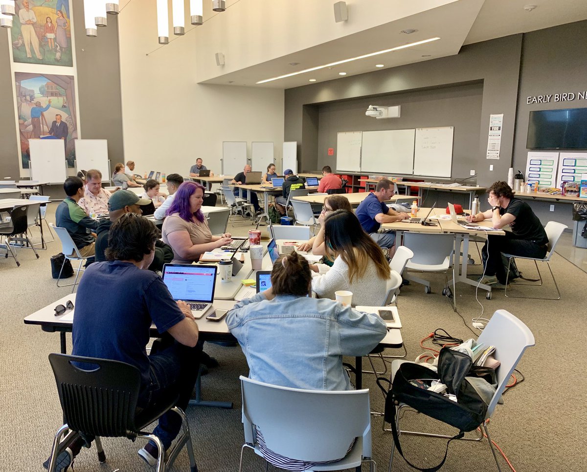CVUHSD's tweet photo. Academy &amp; Pathway Retreat Week included collaboration &amp; externships at @thebutterend, @elsegundopd, @PolyPeptideGrp, LA Metro, Courtyard Marriott &amp; Two Bit Circus Foundation. Enhancing our academies is always a top priority, to remain leaders in #LinkedLearning! #theCVway #Learn https://t.co/z21mdDpZTq