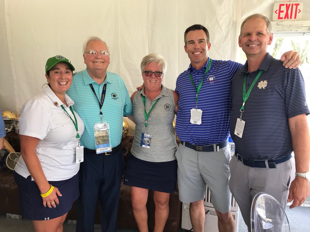 Thank you Mr. Bill Warren for your support of ND golf programs!☘️#TheWarrenCourse #USSENIOROPEN2019