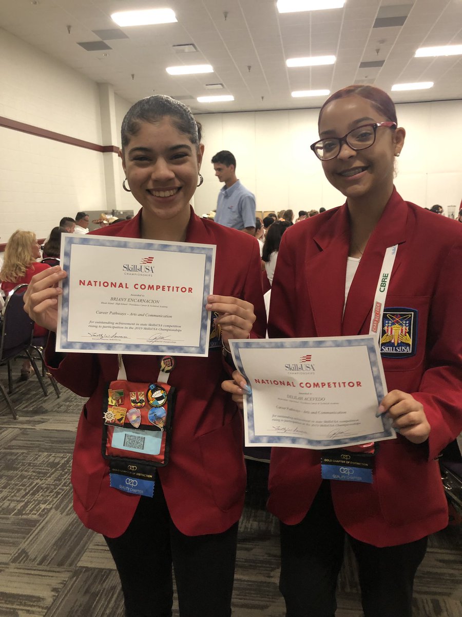PCTASkillsUSA's tweet photo. PCTA had several  top 10 finishes at the SkillsUSA national conference! 4th place customer service, 7th place reataurant service and 10th place career pathways!! @SkillsUSARI @SkillsUSA  @LindaLarsenRI @PCTAProvidence https://t.co/ZsP74Jnzxl
