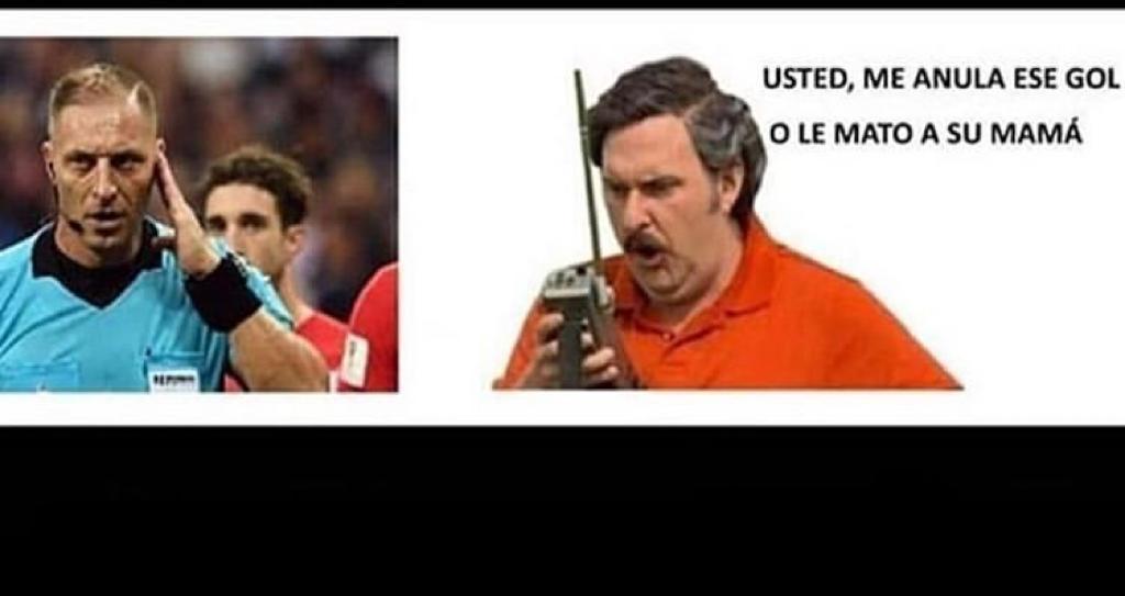 El culpable de que Pitana anulara los goles  a Chile #PabloEmilioEscobar #ElPatron #chilevscolombia 😁😉