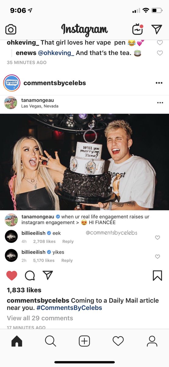 billie doesn't approve of my engagement hahahahahaahaha