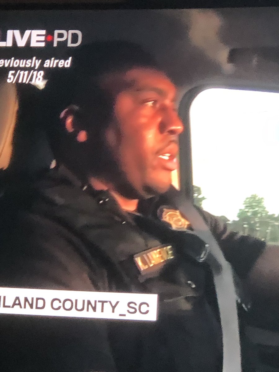 HottiesoflivePd's tweet photo. Flash back Friday’s hottie today is @K_Law124 @Lawrence_Police you are missed!!  #livepd #livepdnation #police #SouthCarolina #richlandcounty #LivePDFamily #LivePDWatchParty #BlueLivesMatter https://t.co/4b1evCgNro