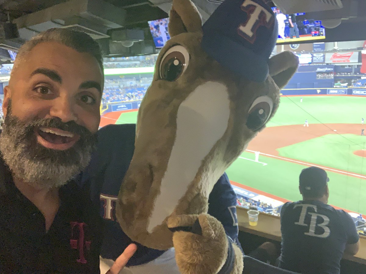 Celebrating one of the most influential leaders in all of @TMobile on his 23rd TDay! The coaching tree runs deep with The Godfather of the South and we pay homage to the GOAT! Congratulations PS I had to take a picture with CAPTAIN! The Texas Ranger Mascot 😆 @Daveprince64 !