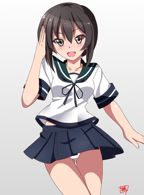 昨日のワンドロのつもりで描いたが、その最中にミスって0083を見てしまい2時間以上かかった。あと吹雪はパンチラしないと死ぬ病気にかかっている。#吹雪 