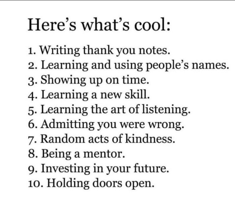 AbundantVJ's tweet photo. These are time proven habits that will positively impact your life and the life of others. #createyourfutureself https://t.co/i8xE67DisL
