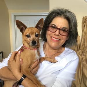 PetsForVetsCT's tweet photo. “Annabelle and I are best buddies. She is the reason I get out of bed everyday. She gives me unconditional love and companionship and reminds me that it is a joy to be alive. Pets for Vets is simply the most generous organization and Annabelle and I are so grateful. https://t.co/Yj4Z37QMT8