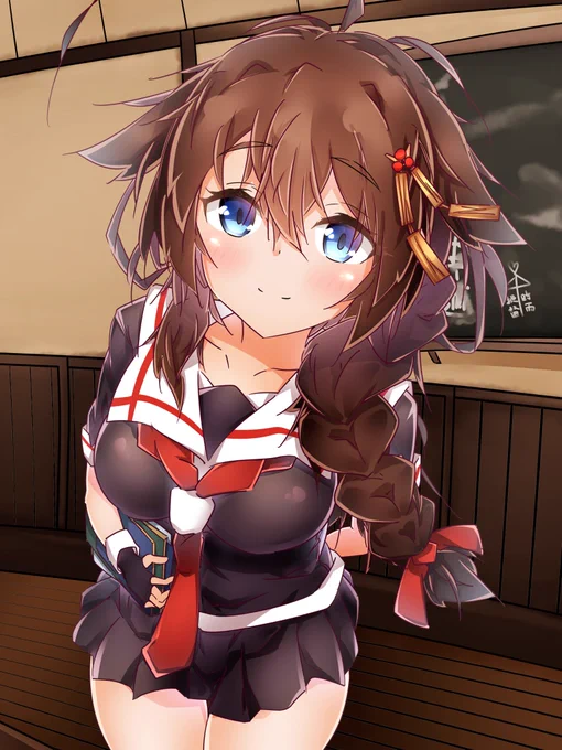 Skebでご依頼いただいた秘書官時雨ちゃん! 