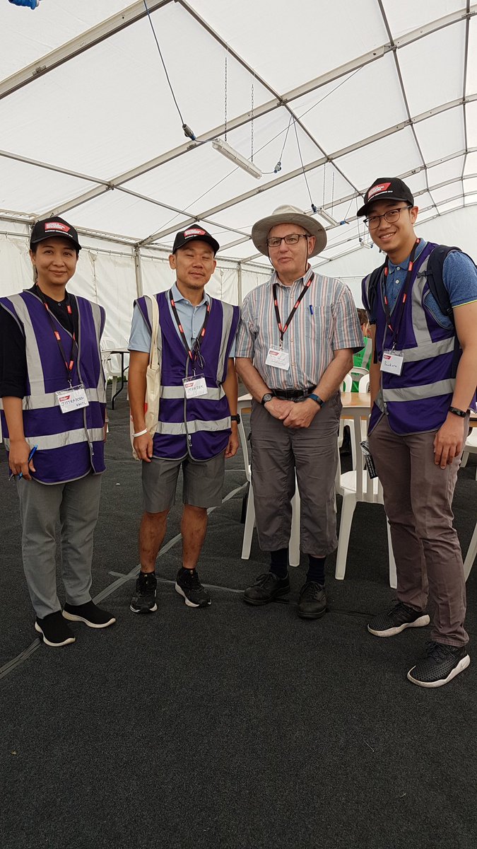 fbschmid's tweet photo. Jittraporn Wongsa-Ngam and Monsak Pimsarn, part of a 15 strong delegation from Thailand at the IMechE Railway Challenge 2019 #railwaychallenge with Panukorn and Felix from #BCRRE Next year, Thailand will participate! https://t.co/JTXS7UsllT