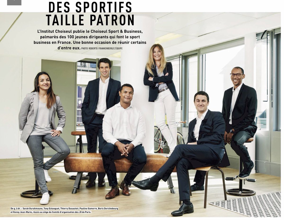 Merci pour ce classement avant que je ne sois atteint par la limite d’âge 😉 et surtout merci à #ChoiseulSportBusiness de mettre en avant la nouvelle génération qui joue un rôle clé dans le développement du Sport en 🇫🇷. Un honneur pour tous et surtout une responsabilité 👊