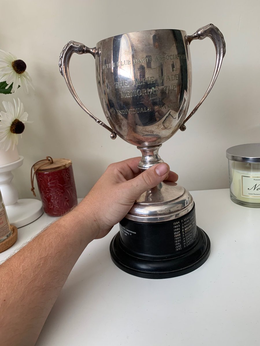rive234's tweet photo. @JamesWade180 buzzing I won this last night only to find out James wade won it 3 times! https://t.co/PRgfhrh1XI