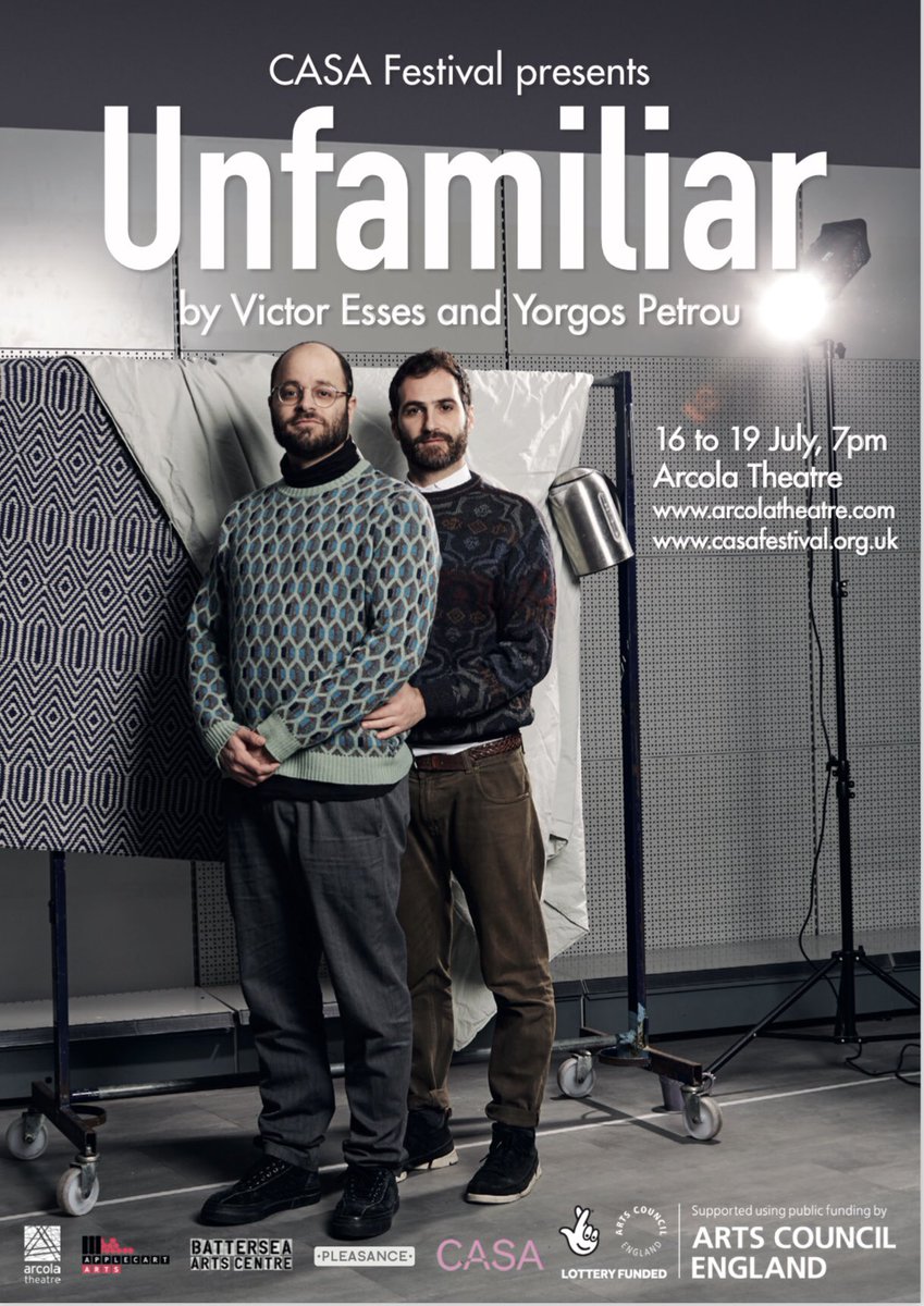 vhesses's tweet image. This is the flyer for #UnfamiliarPerformance Can’t wait to share it with you from 16th July @arcolatheatre @c4s4_ Result of big questions &amp;amp; considerations, we want to talk of visibility and lackings in a very personal, warm and intimate way. A call for change.
