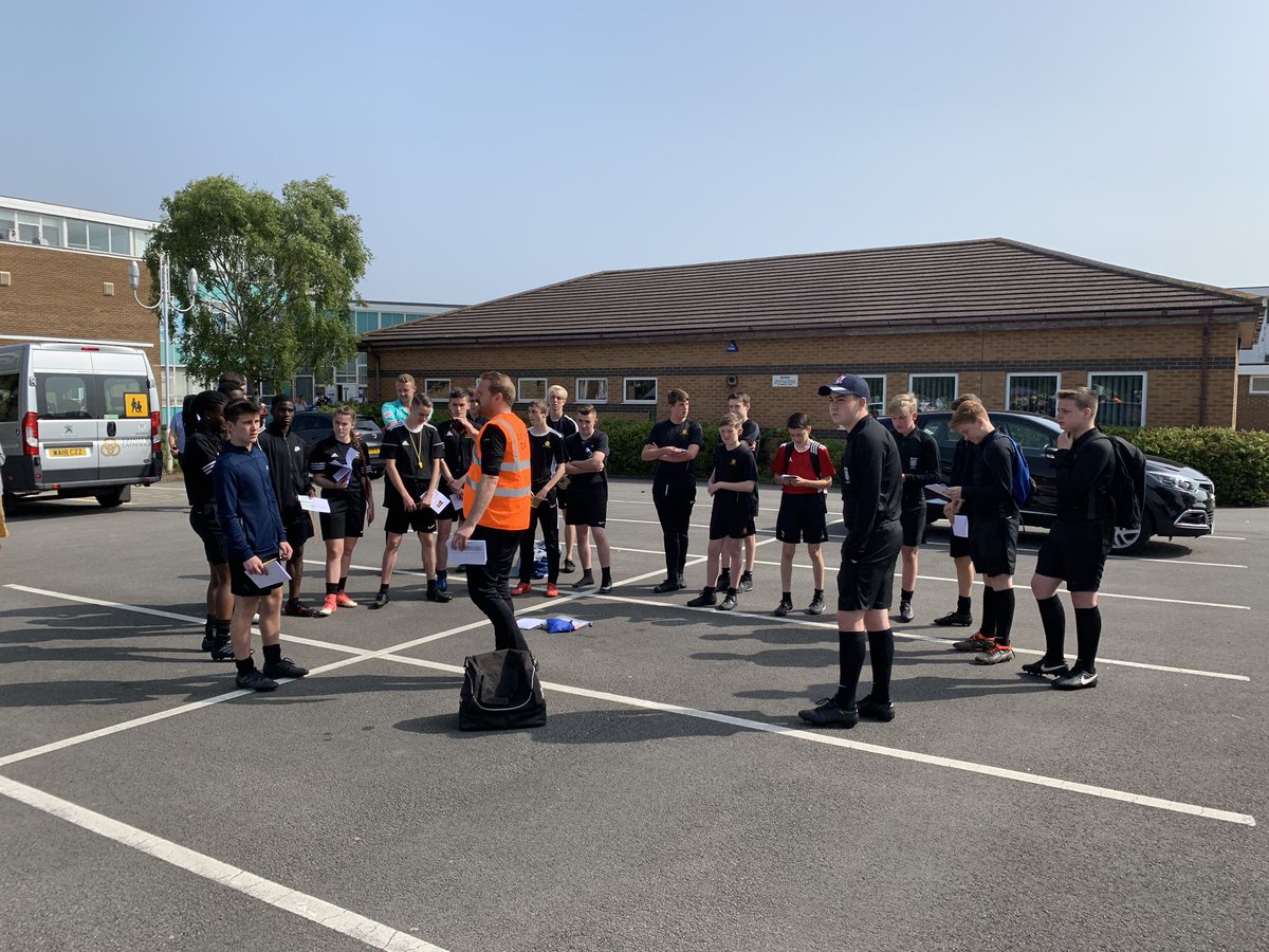 Our leaders and match officials being briefed before today’s competition starts for the Catholic Cup

<a href="/TrinityCCSport/">Trinity Sport</a>