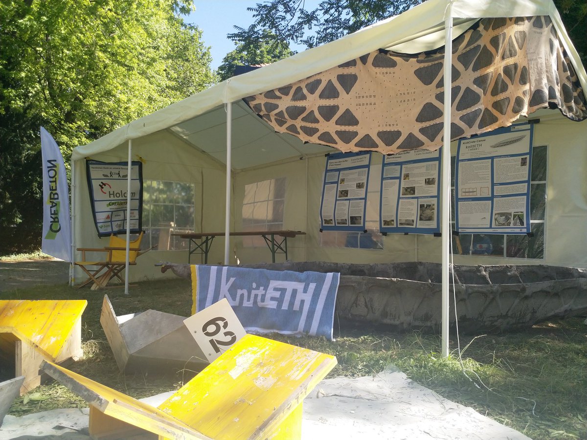 Das KnitCrete Kanu zurück im trockenen. Tolle Technik! 
<a href="/springman_sarah/">Sarah Springman #MentalHealthMatters</a> <a href="/ETH/">ETH Zürich</a> <a href="/beton_org/">Bauen mit Beton</a>