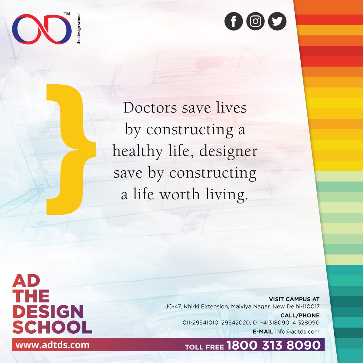 adtdsofficial's tweet photo. #weekend #inspiration #interior #design #education #adthedesignschool #adtds #student #life #motivation #quotes #worthit #fineart #photography #courses #followforfollowback #share #love https://t.co/nxyftqRin8