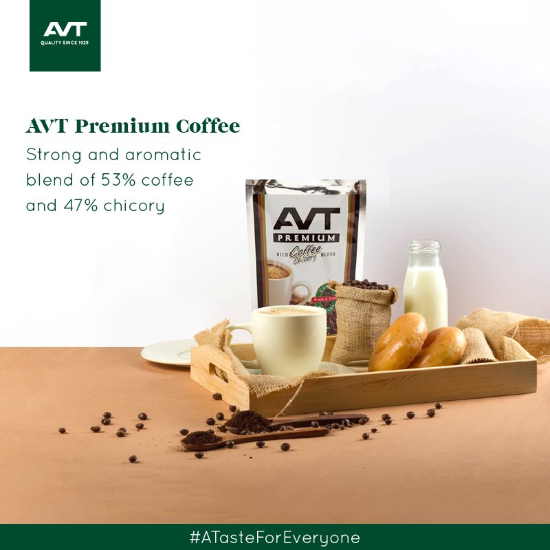 cumibuonieo's tweet photo. AVT Premium Coffee uses only the finest Robusta and Arabica beans, to create a deliciously thick cup of brew just like your favorite filter coffee!
#ATasteForEveryone #AVTPremiumCoffee #AVTBeverages #AVTGroup #AVTTea https://t.co/ICb56r7Qpp