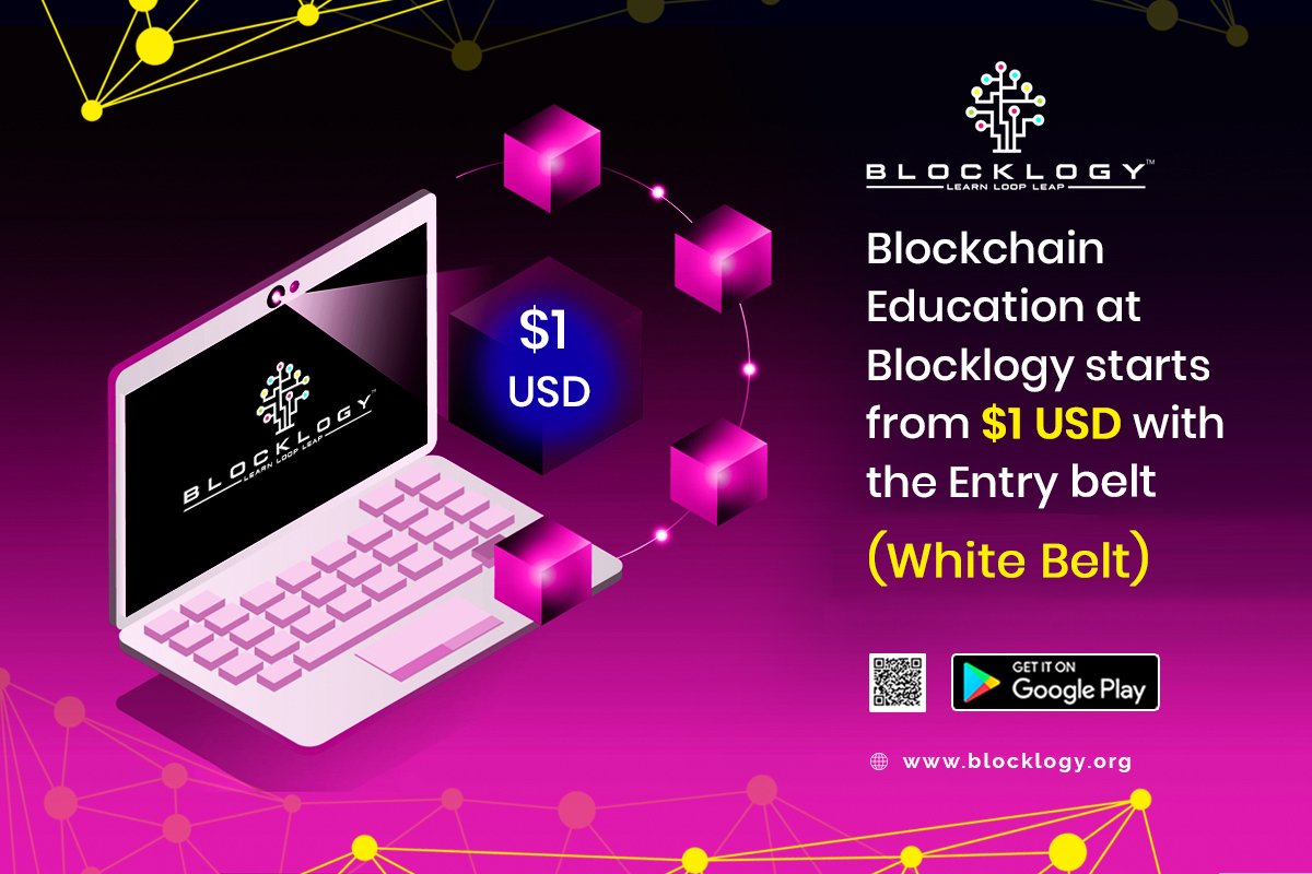 kmpards's tweet photo. Blockchain Education at Blocklogy starts from $1 USD with the Entry belt (White Belt)

Visit: https://t.co/uFkDNJ0LE4

Download: https://t.co/ieTmlZhsIw

To subscribe our channel: https://t.co/8J6otoVr47

#blocklogy #blockchainprogramming #blockchaineducation #basicsofblockchain https://t.co/osjvQmDM1f