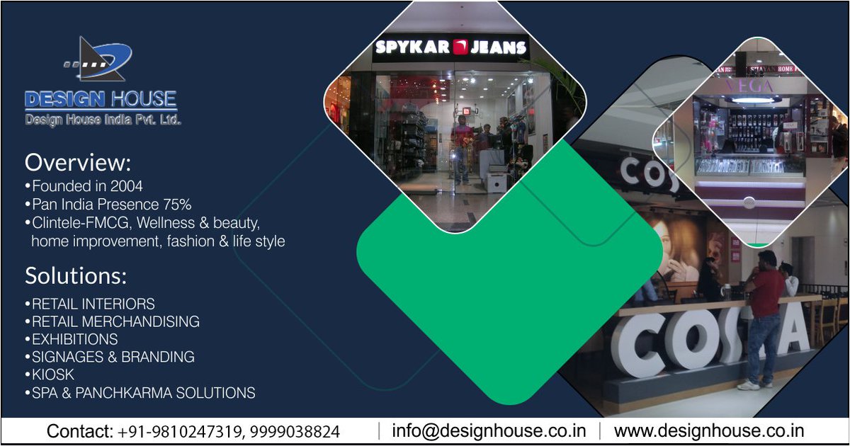 DHIPL's tweet photo. Good design and display can help you realize your business objectives…. https://t.co/46n9m85BOM
#DesignHouseIndiaPvtLtd #DHIPL #Design #RetailInteriors #RetailMerchandising #Exhibition #Signage #Branding #Kiosk https://t.co/h5jTZWld09
