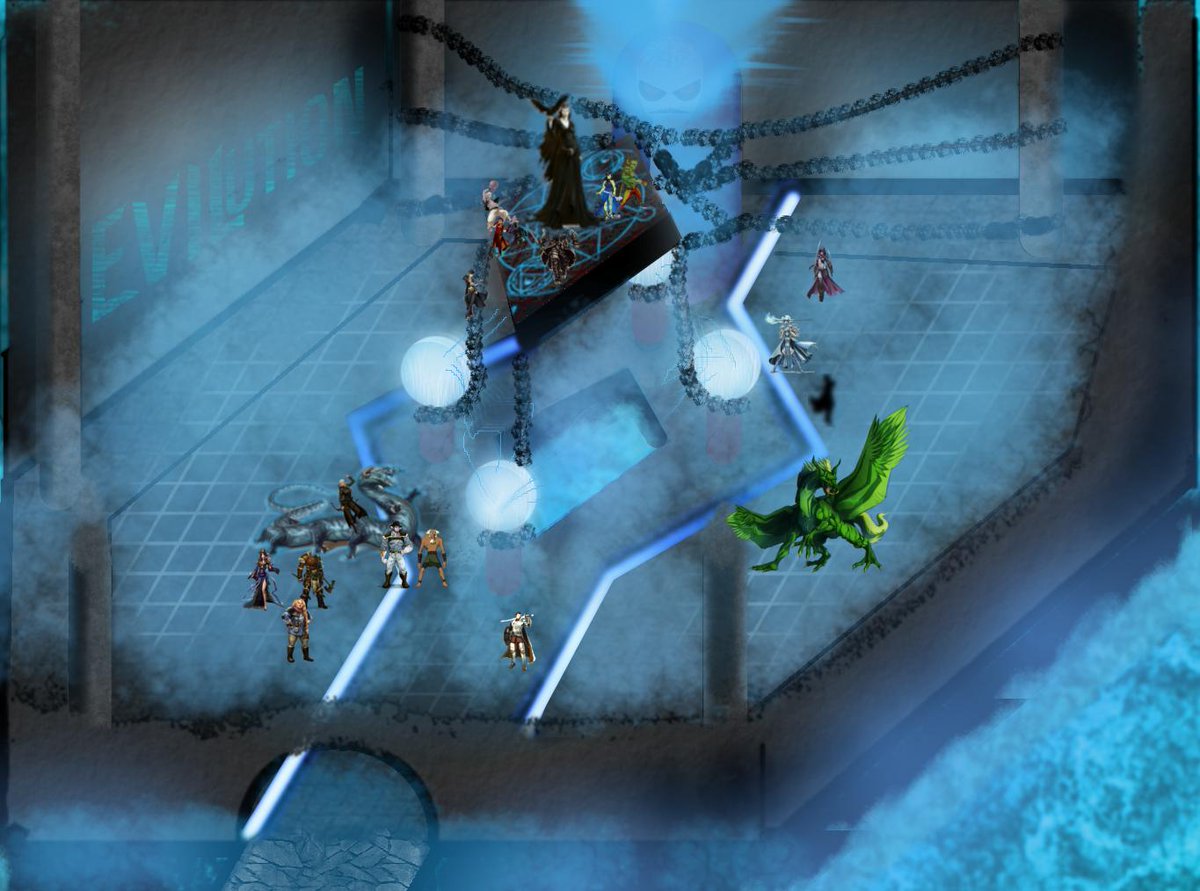 H3RITIC's tweet image. #IsometricMap I made for our #DnD campaign #Evilution. Was nuts! 27 Characters, 12 PC's 6.5hrs to get through 6 rounds of combat. I was exhausted by the end, but the party prevailed and I'm a proud papa.

#dungeonsanddragons #DungeonMap