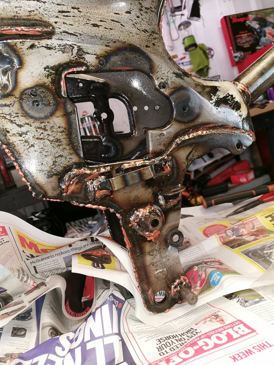 Linksmc's tweet image. New race bike almost ready for the jurby plop enduro