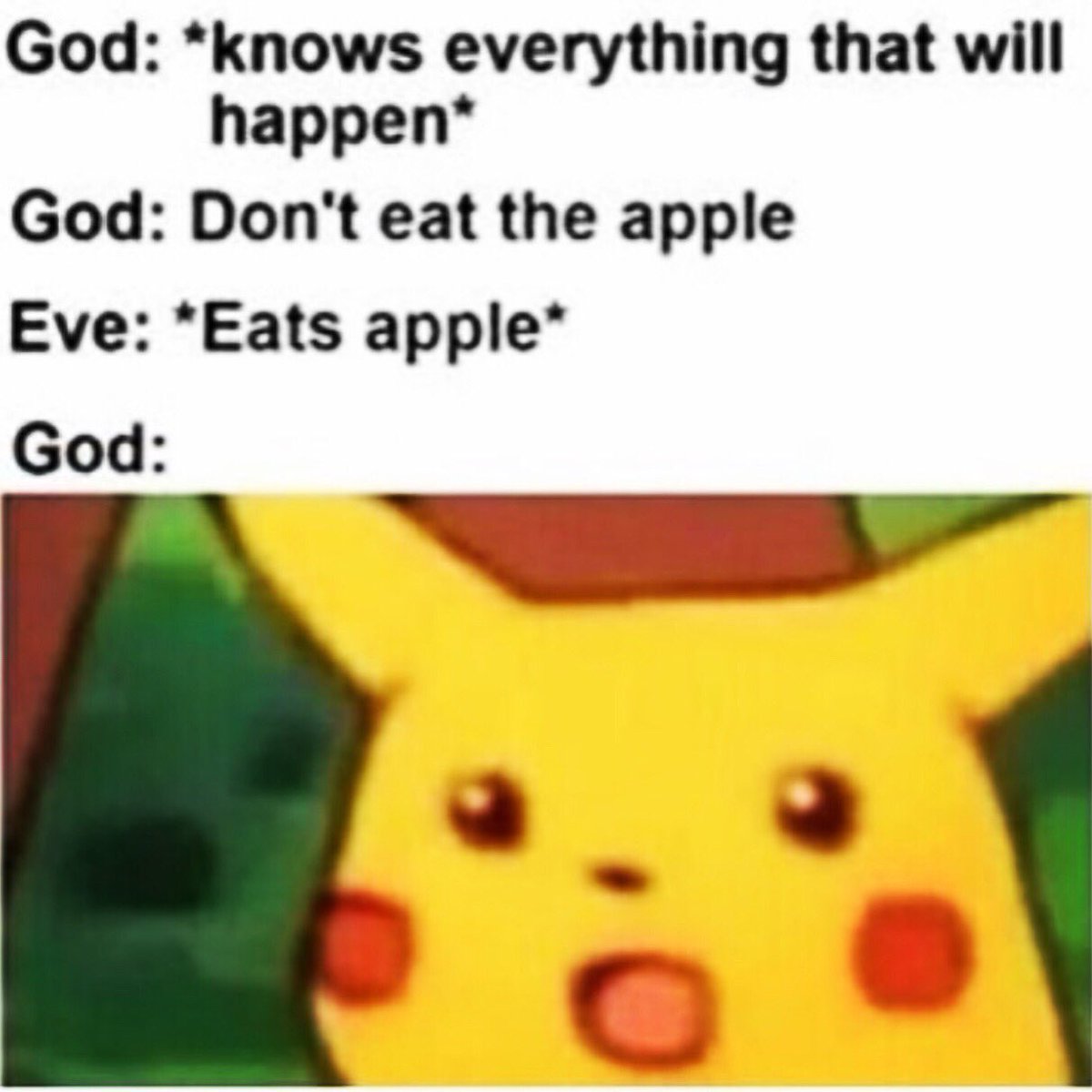 AgnosticMuslim1's tweet photo. God be like #ExMuslim #Agnostic #higherconciousness #waketheworldup #raisingawareness #exmuslimsspeak #proudexmuslim #exreligion #wokememes #antireligion #muslimfashion #islam #islamisfake #religionisfake #islamicquotes #religionisbullshit #highervibration #worldpeace #Atheists https://t.co/GKEK7uuASV