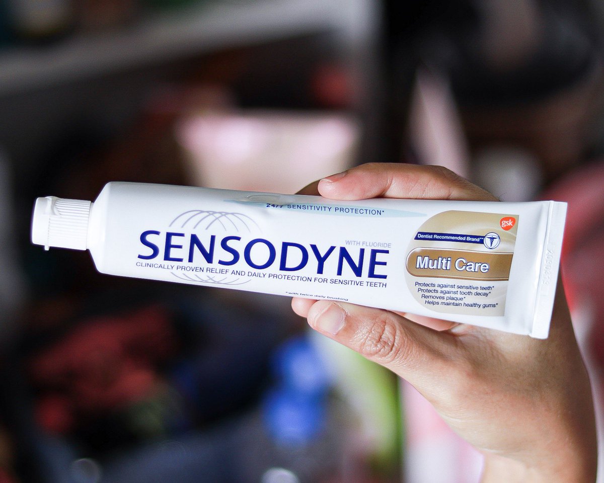 ChamaPang's tweet photo. เห่ยยยเพิ่งได้เคยลองยาสีฟัน Sensodyne Multi care ที่เคยเสียวฟันคือหายสนิท แถมกลิ่นปากคือกลบอยู่ จะได้กลิ่นมิ้นส์ๆ ดีงามมาก รู้สึกแปรงเสร็จแล้วปากสะอาด ไม่ต้องใช้เยอะด้วย คุ้มสุดๆ รักเลยยย 
#ใช้ดีบอกต่อ https://t.co/2e4TsLTKqG