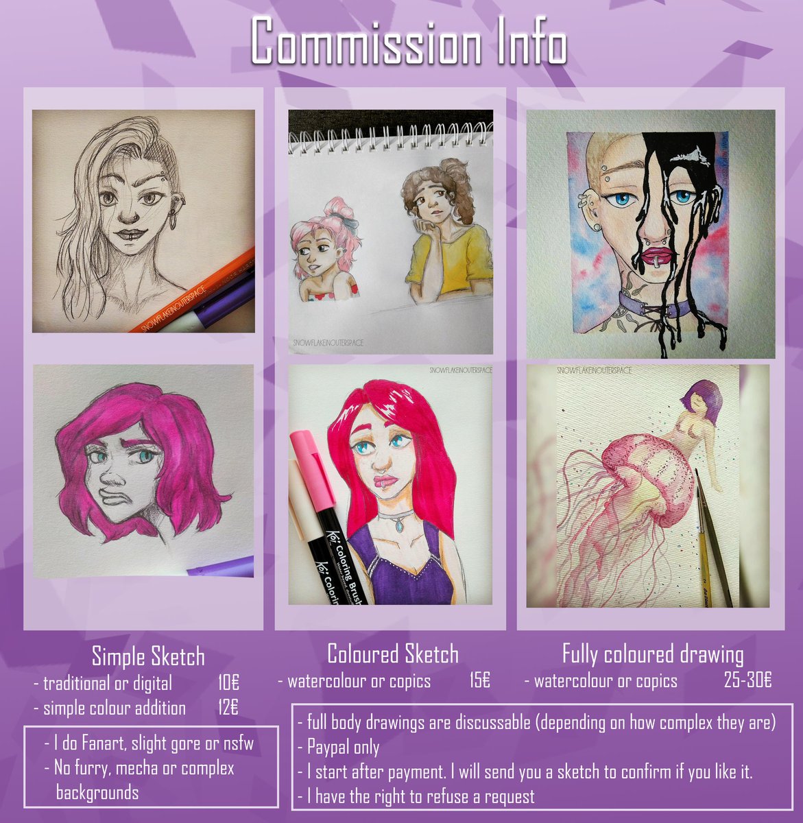 A_InOuterSpace's tweet photo. Hello lovelies 🌸
Below you can find my updated commission info. Feel free to dm me about any questions 😊 
You can also find and support me on

Ko-fi: https://t.co/wFdsgqCkww

Redbubble: https://t.co/n3k5cs2YvQ https://t.co/OymYKHhkqT

Patreon: https://t.co/I2zqq1U7H6 https://t.co/qxvo2n6CK0