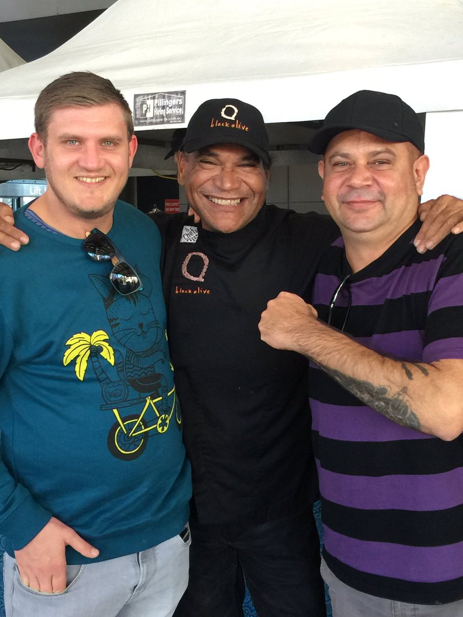 Two of our nations real masterchefs of Australian Indigenous culture. Great catching up lads🙌🏻👌🏼 #jockwho <a href="/masterchefau/">MasterChef Australia</a>  <a href="/NewIdeamagazine/">New Idea magazine</a> <a href="/clayton_donovan/">clayton j donovan</a> <a href="/theblackolive/">Mark Olive</a>