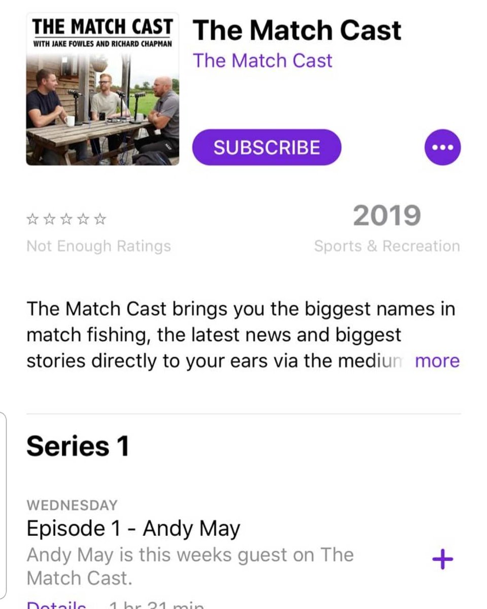 cast_match's tweet photo. We're on Spotify, iTunes and many more of your favourite podcast providers. Just type 'The Match Cast' into the search bar on the app to find us! 🎙🎣

#TheMatchCast #Spotify #iTunes #Podcast #Podcastoftheweek #Matchfishing #Fishing #Polefishing https://t.co/ujI0cQNwb3