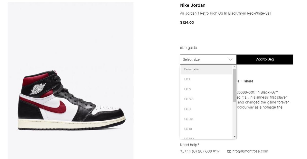 jordan 1 under retail