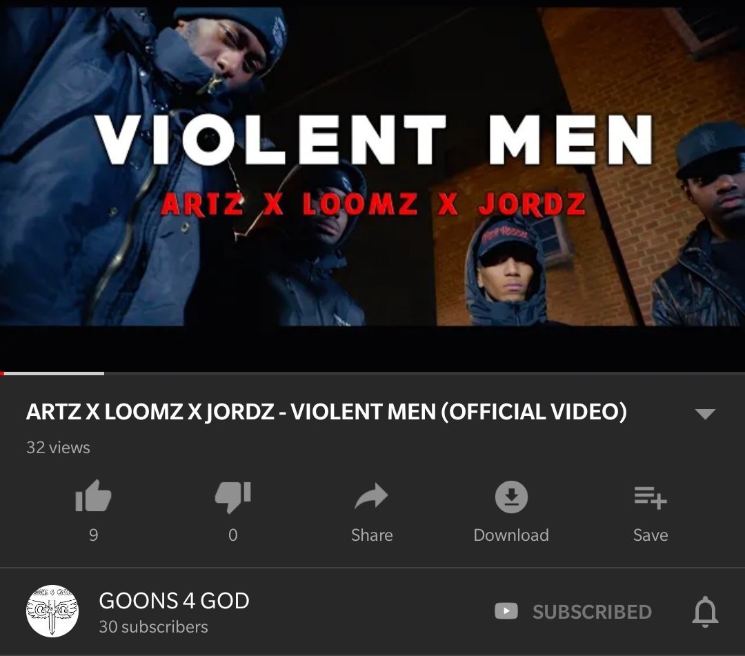 Goons4G's tweet image. VIOLENT MEN OUT NOW!
youtu.be/KZs6I7WMDeQ