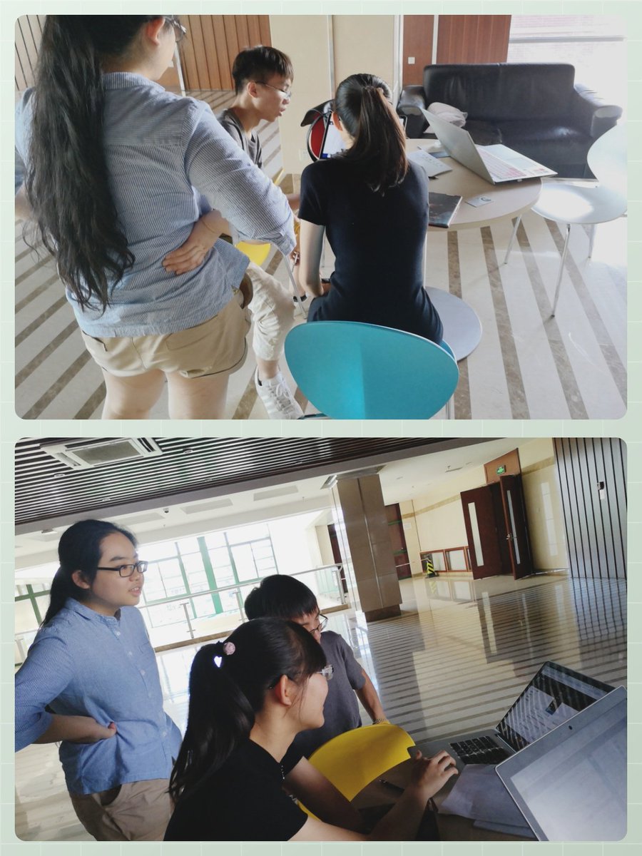 cau_china's tweet photo. Teamwork for our wiki💪💪💪

（"Did u just filmed me???😳"
Nope, but I'll do it now.
 Thank u for reminding me! 😆) https://t.co/CST6LHcGv9